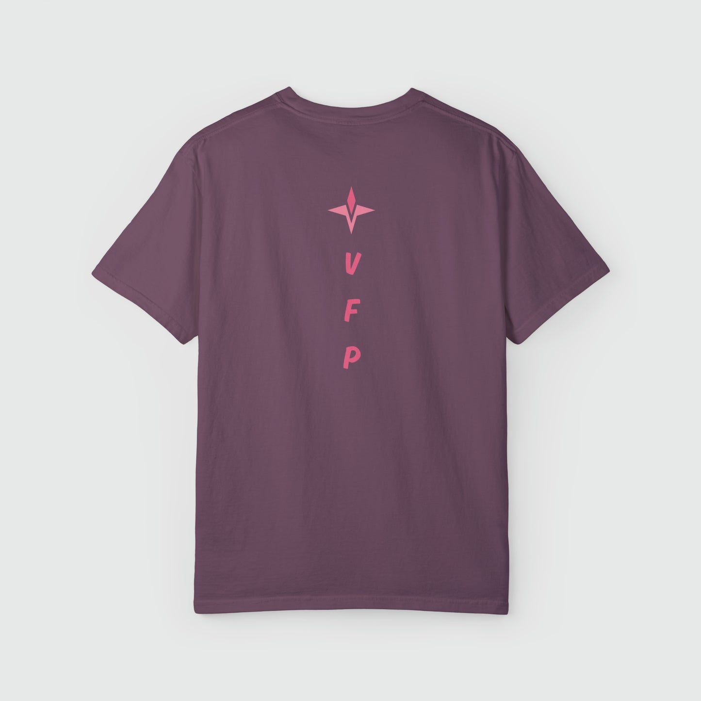 Peak Pump Cover Women's Tee Product Pic Back Berry