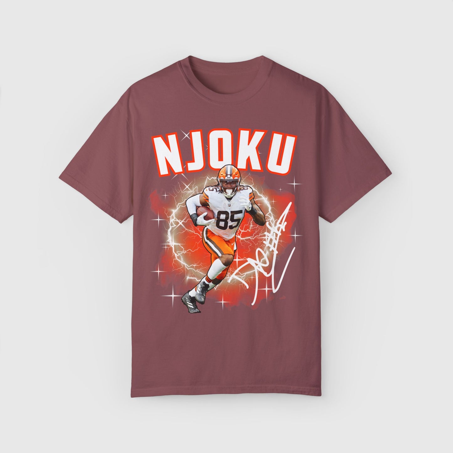 David Njoku Signature Tee Brick
