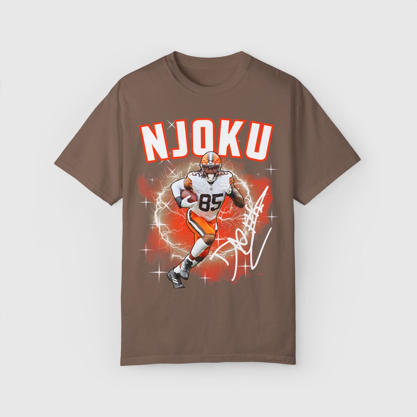 David Njoku Signature Tee Espresso