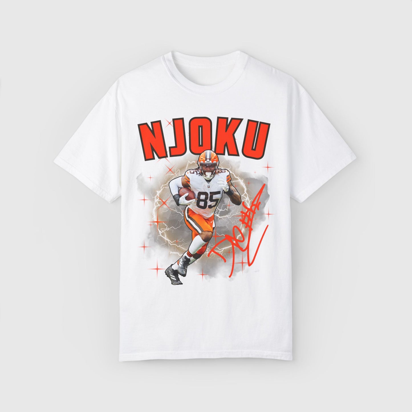 David Njoku Signature Tee White