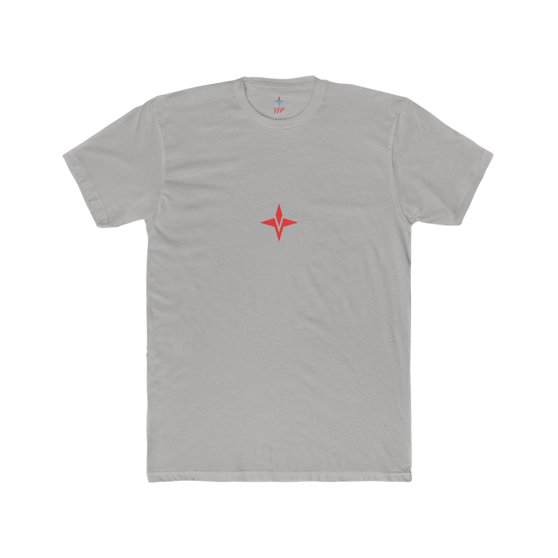 Prime Gym Tee Red Product Pic Front Light Grey