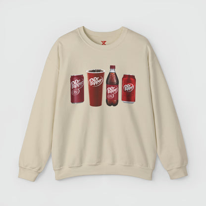 Dr Pepper Crewneck Product Pic Front Sand