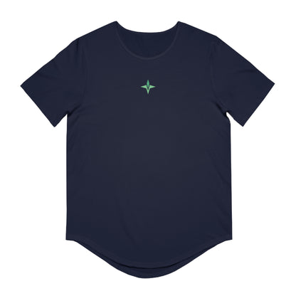 Savant Gym Tee Green Product Pic Front Navy 