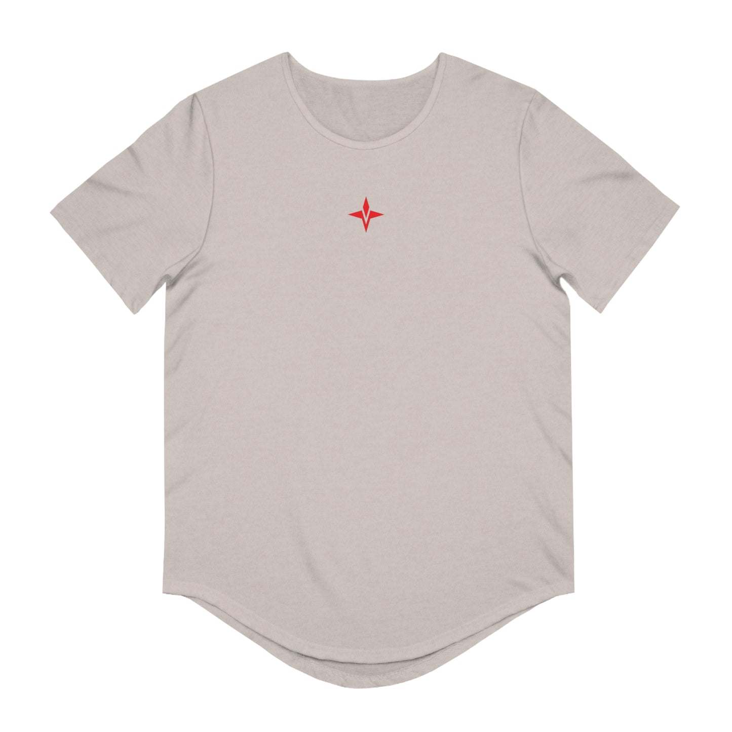 Savant Gym Tee Red Product Pic Front Heather Grey