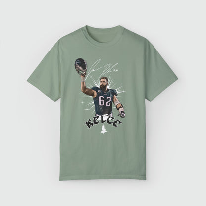 Jason Kelce Signature Ink Art Tee Product Pic Front Bay