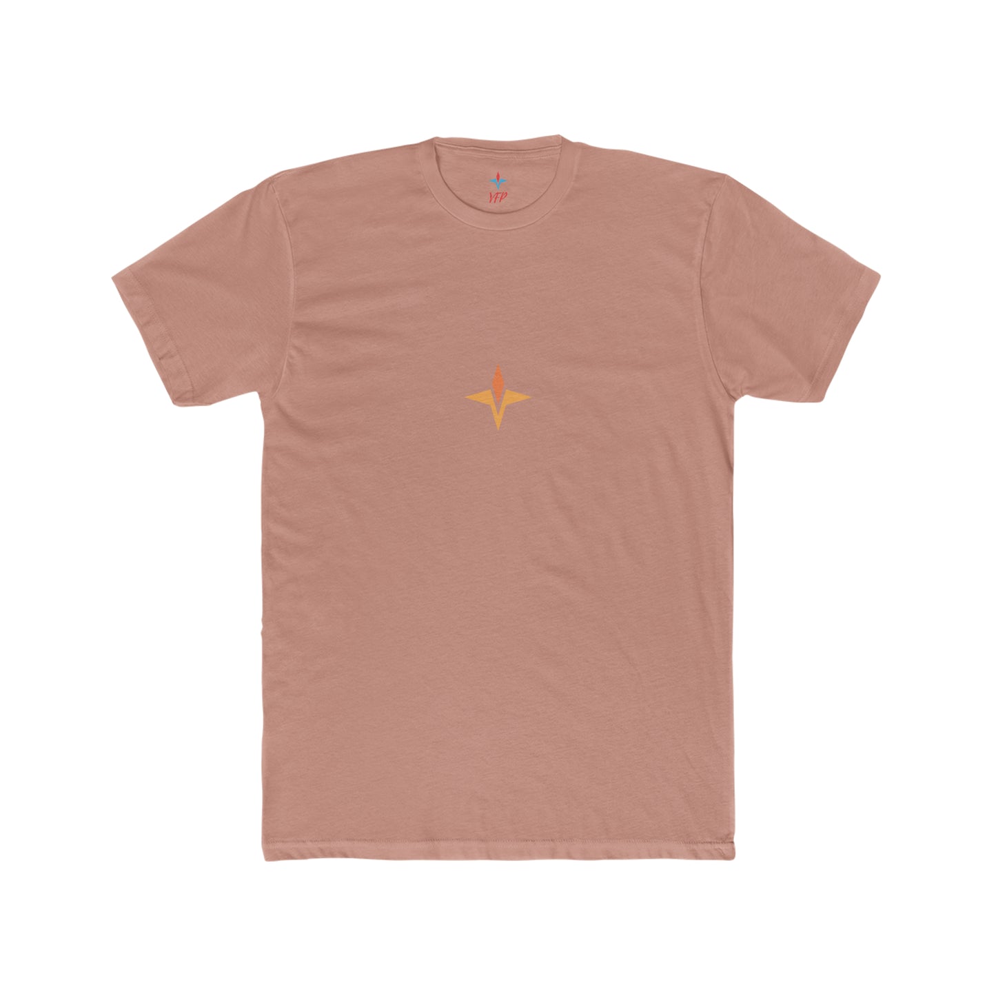 Prime Gym Tee Orange Product Pic Front Desert Pink