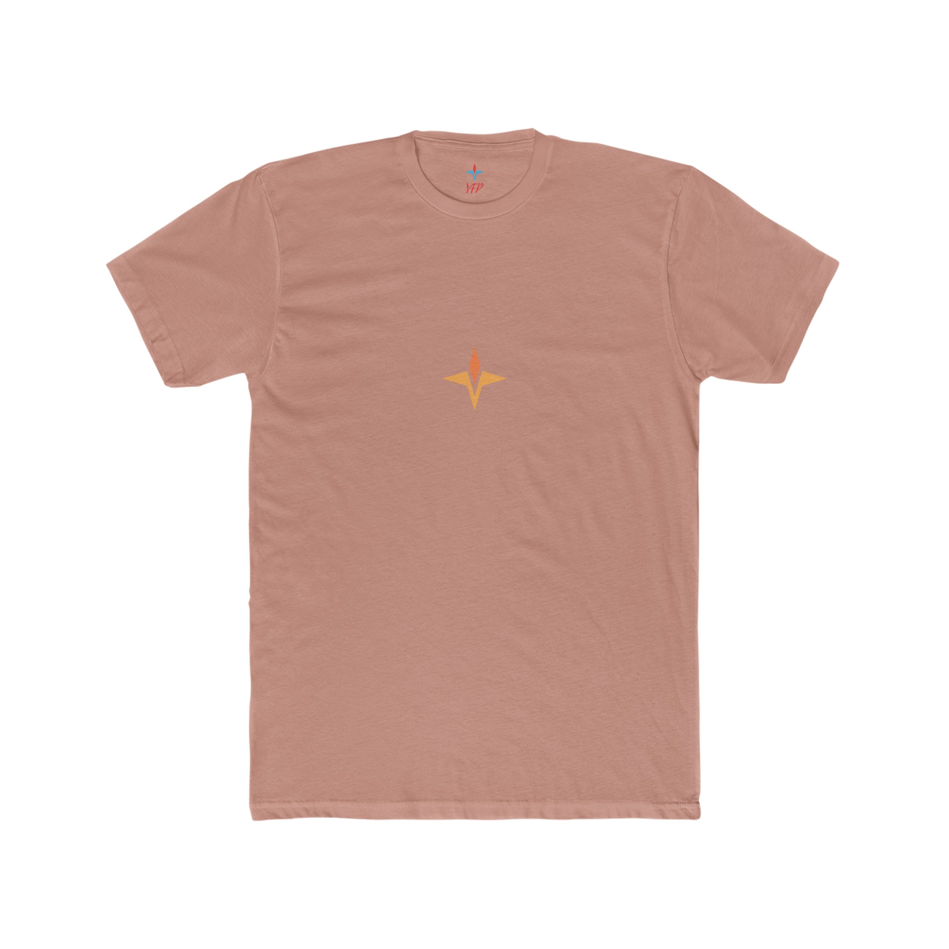 Prime Gym Tee Orange Product Pic Front Desert Pink