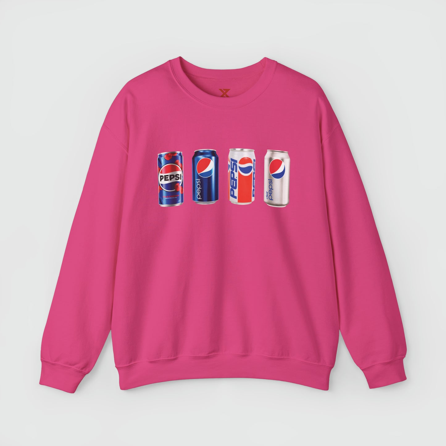 Pepsi Can Vintage Crewneck Product Pic Front Heliconia