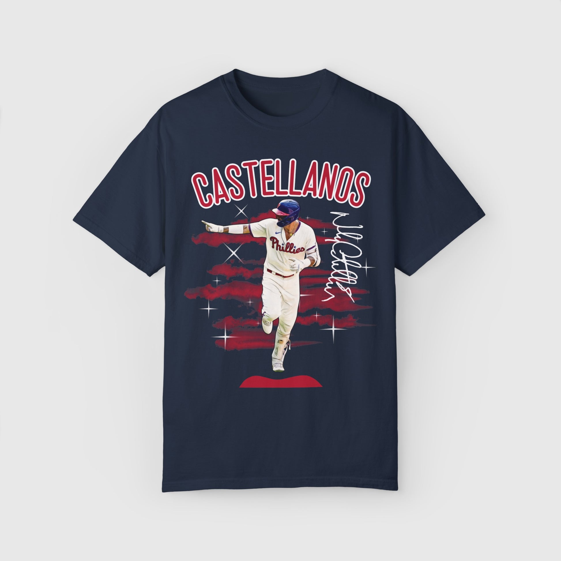 Castellanos Signature Tee 2.0 Product Pic Front Navy