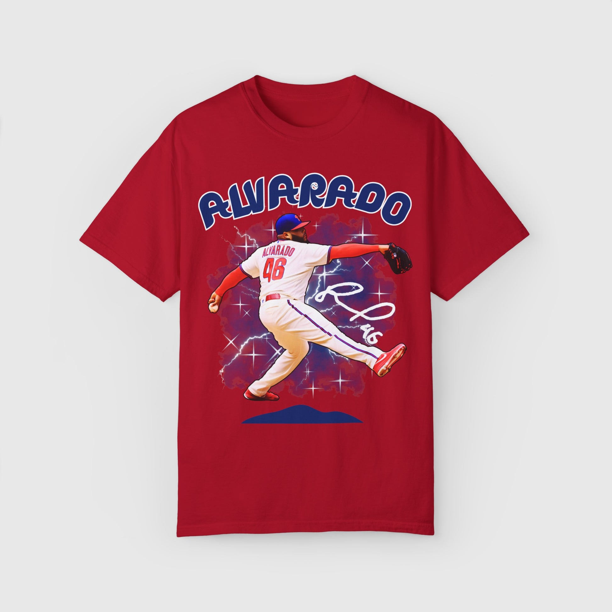 Jose Alvarado Signature Tee Product Pic Front Red