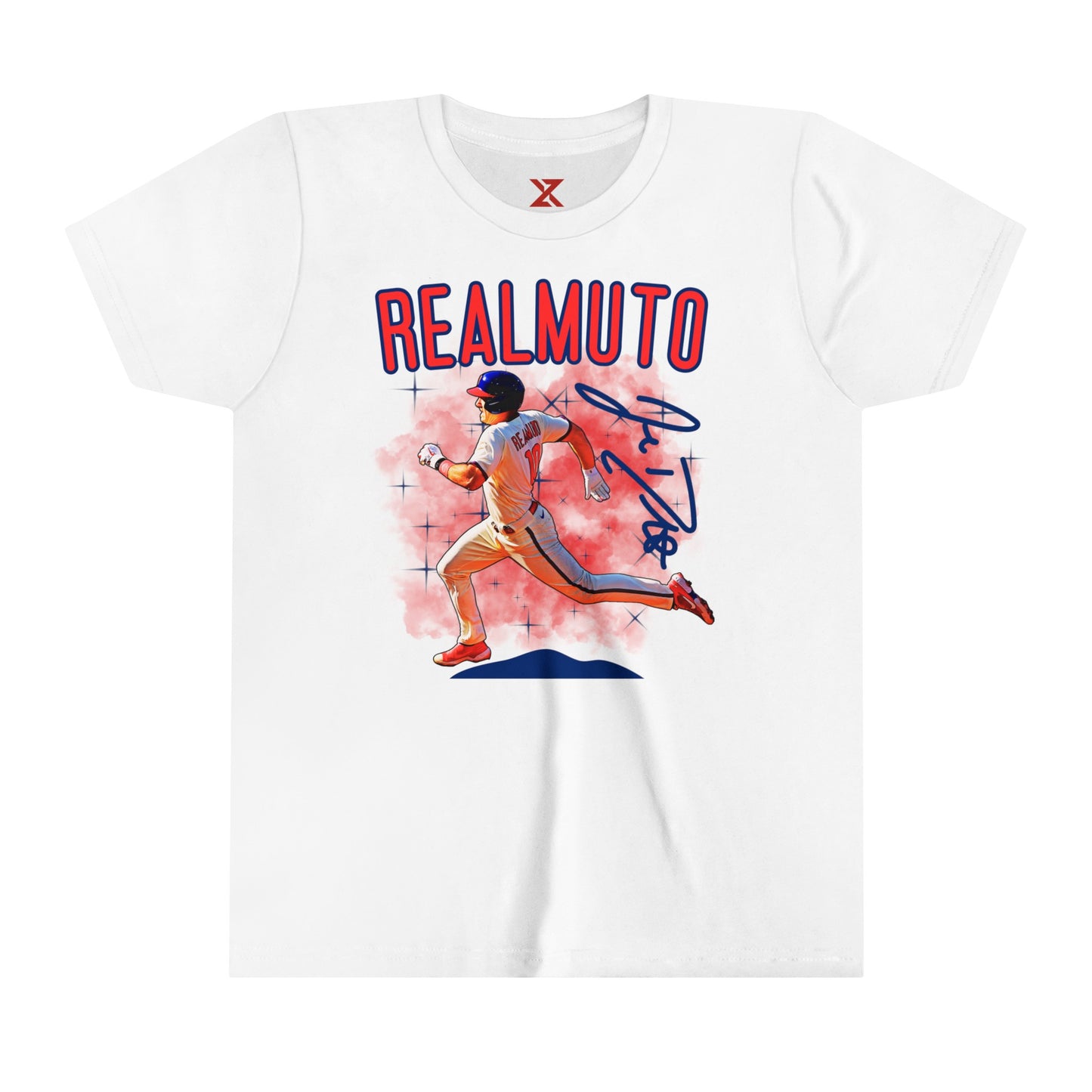 Kids J.T. Realmuto Signature Tee Product Pic Front White