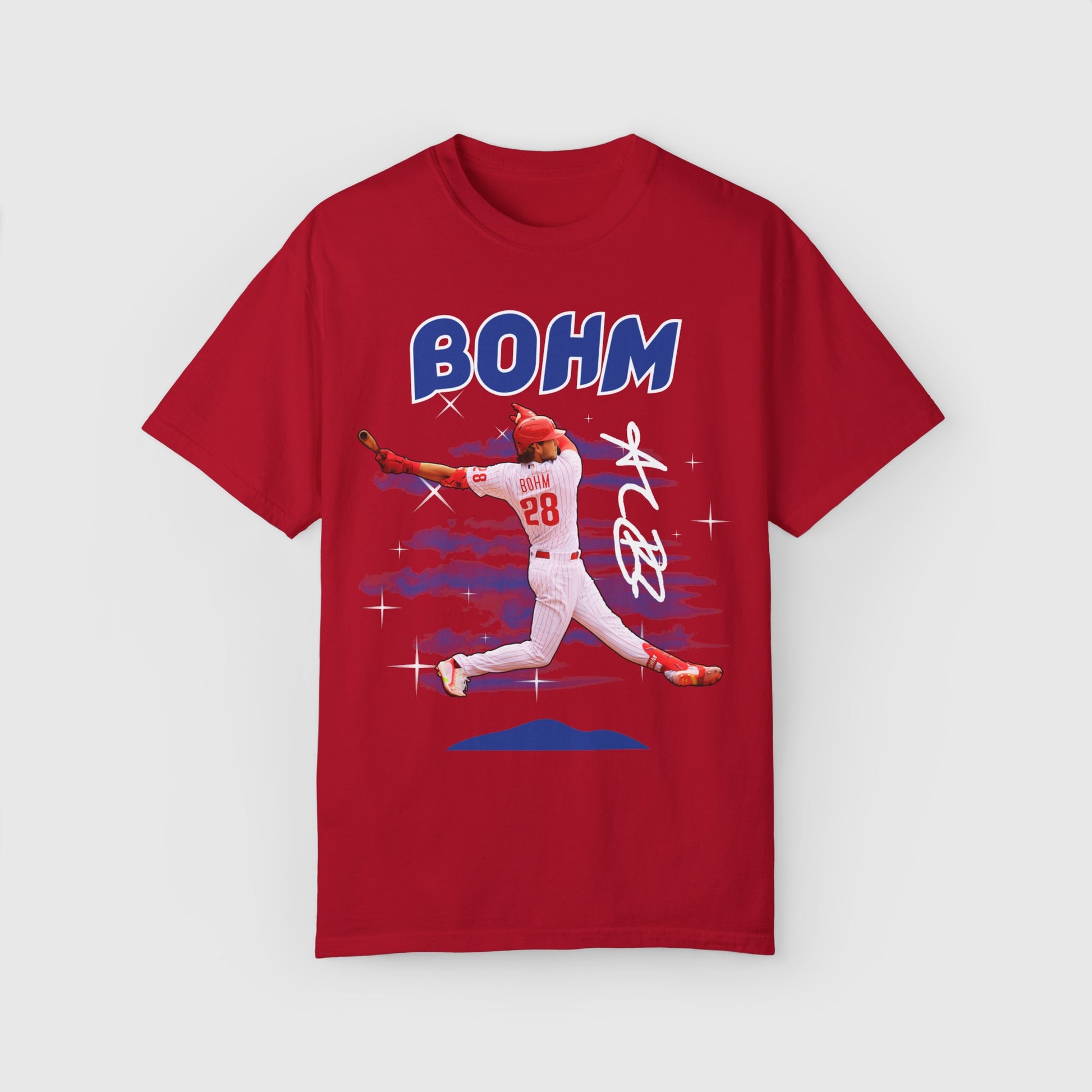 Alec Bohm Signature 2.0 Tee Product Pic Front Red