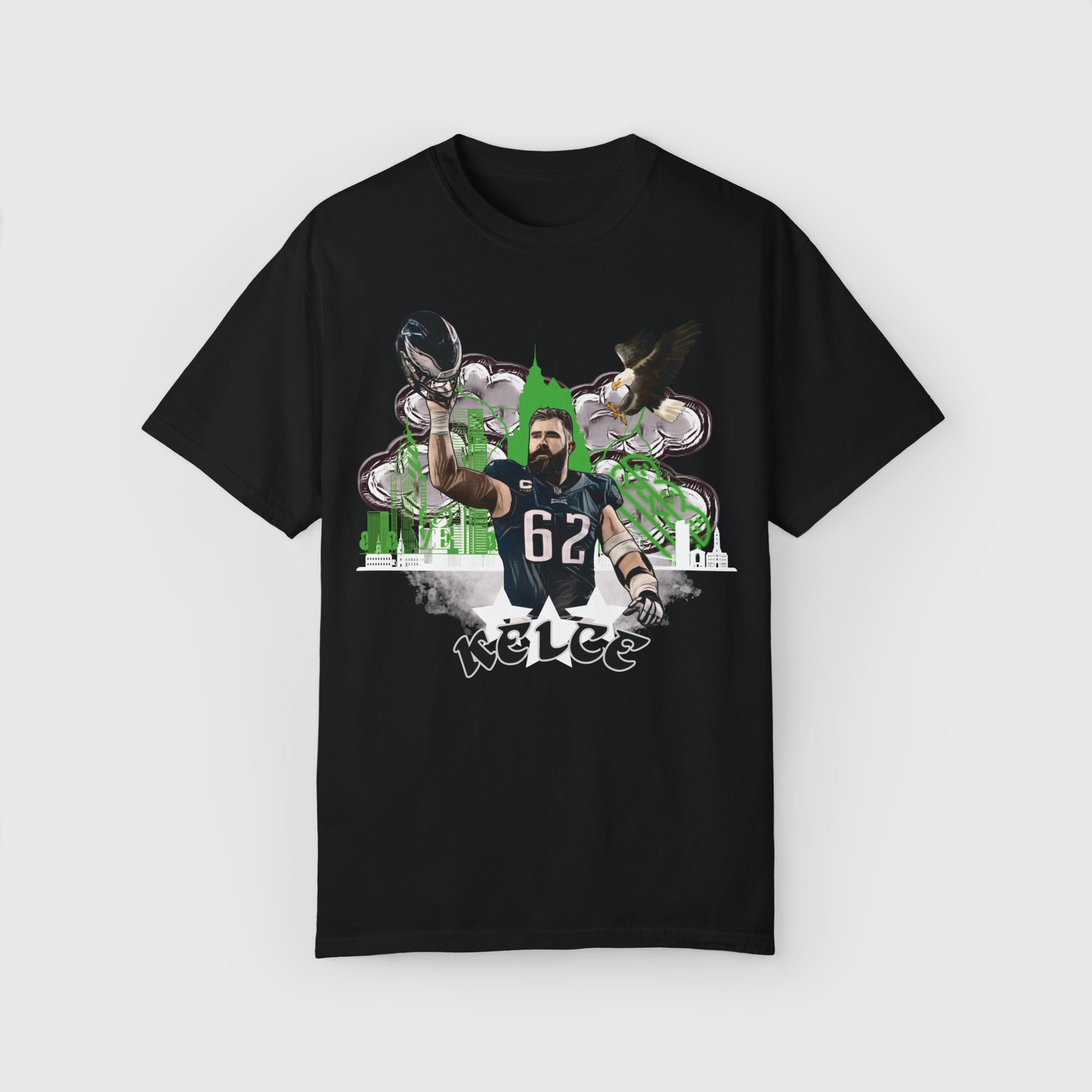 Jason Kelce City Tee Product Pic Front Black