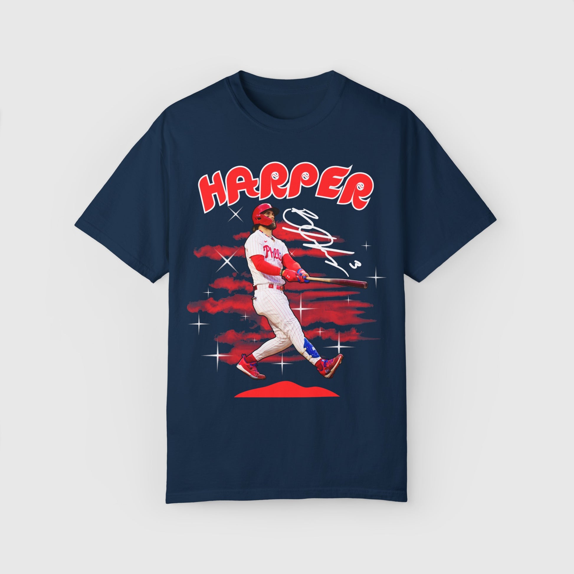 Bryce Harper Signature Tee Product Pic Front True Navy