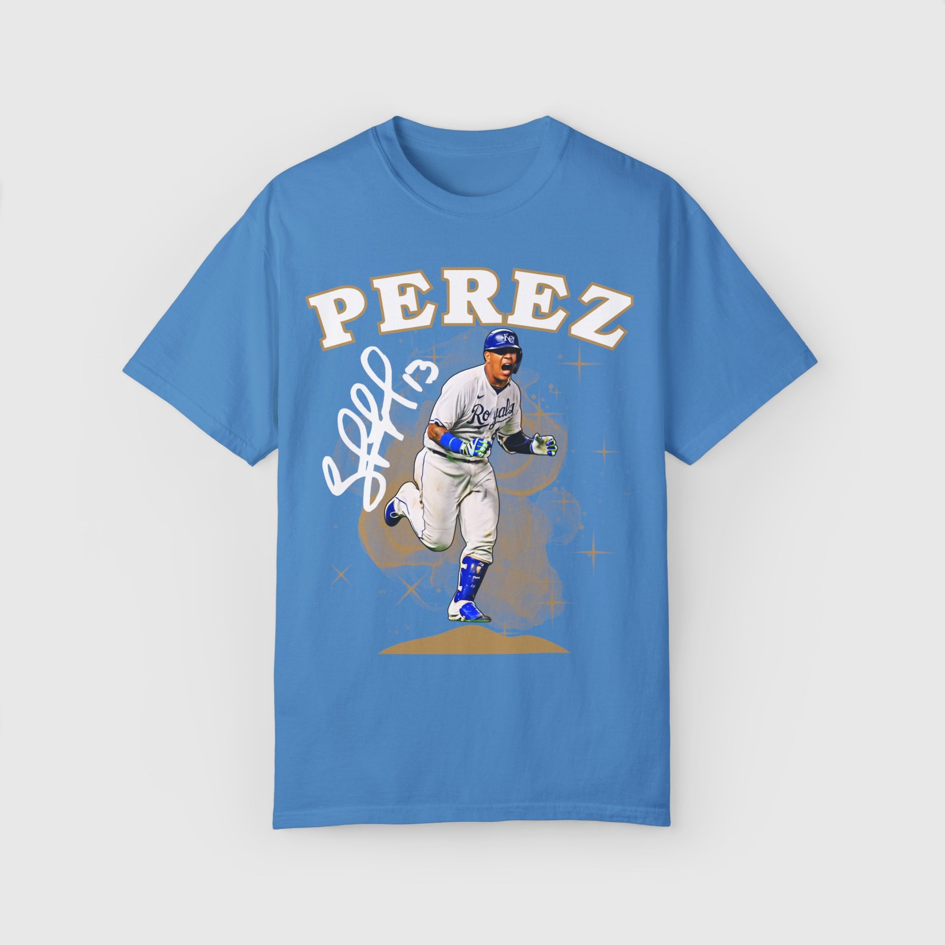 Salvador Perez Signature Tee Kansas City Royals Product Pic Front Royal Caribbean