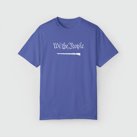 We The People Patriot Tee Product Pic Front Periwinkle