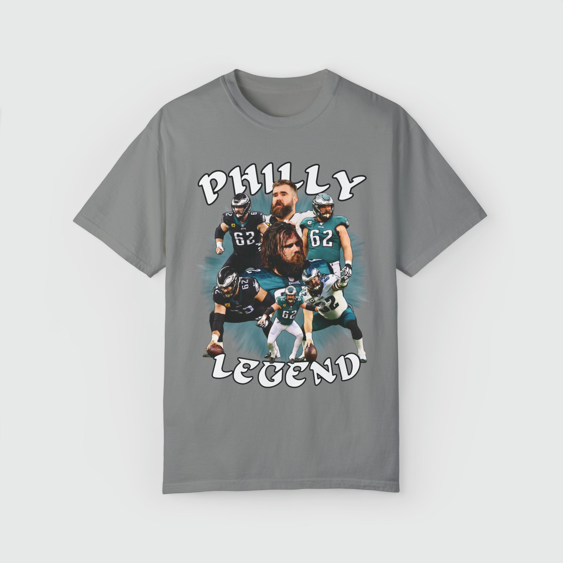 Jason Kelce Philly Legend Tee Product Pic Front Granite