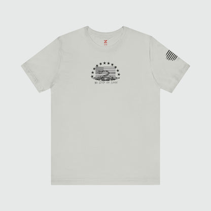 No Step On Snek Tee 2.0 Product Pic Front Silver