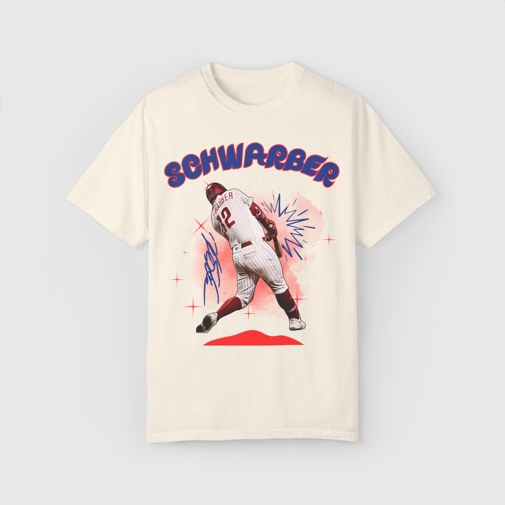 Kyle Schwarber Signature Ink Art Tee Product Pic Ivory