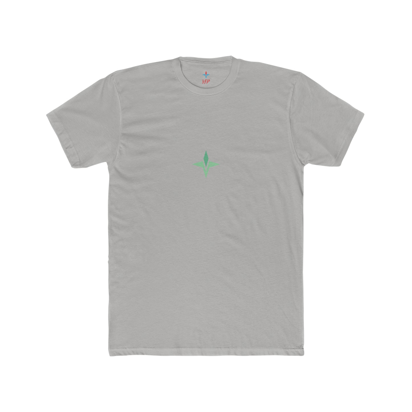 Prime Gym Tee Green Product Pic Front Light Grey