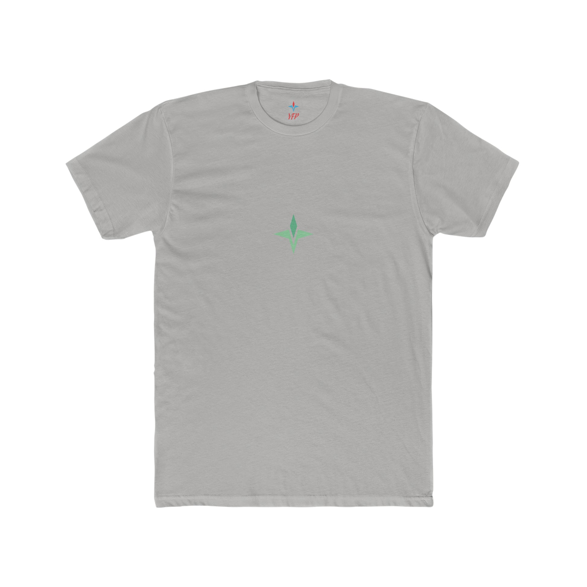 Prime Gym Tee Green Product Pic Front Light Grey