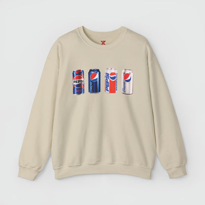 Pepsi Can Vintage Crewneck Product Pic Front Sand