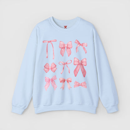 Coquette Pink Bows Crewneck