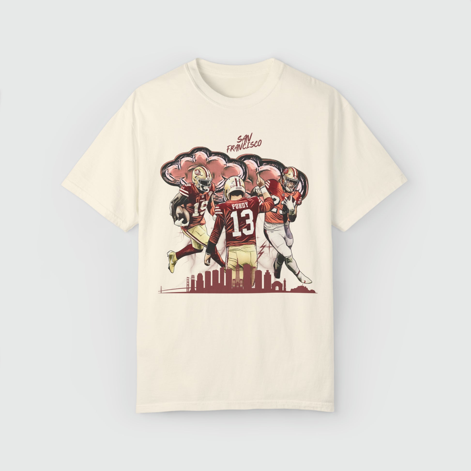 San Francisco 49ers City Tee Product Pic Front Ivory