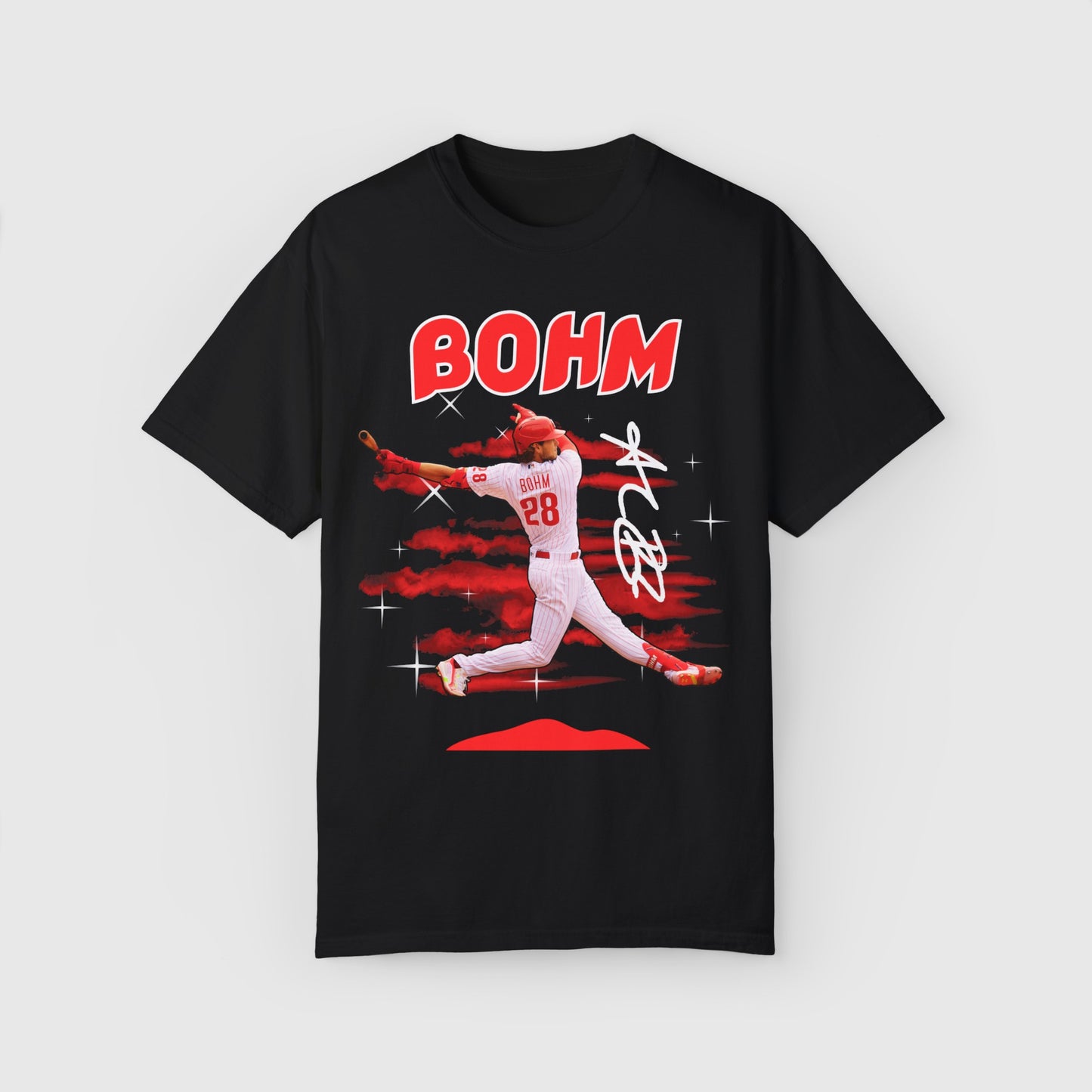 Alec Bohm Signature 2.0 Tee Product Pic Front Black