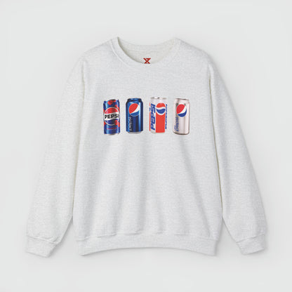 Pepsi Can Vintage Crewneck Product Pic Front Ash