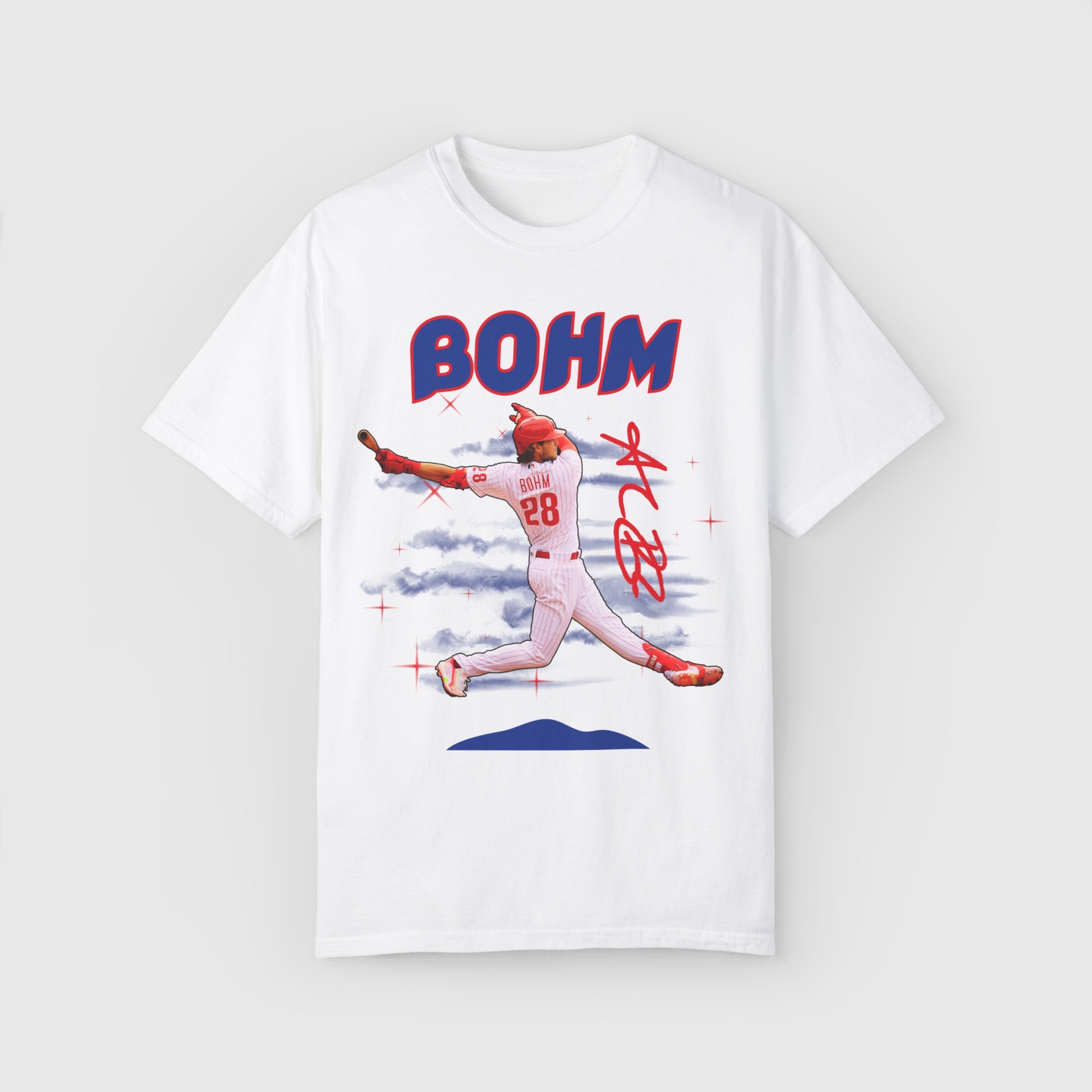 Alec Bohm Signature 2.0 Tee Product Pic Front White