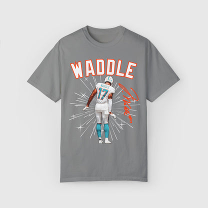 Jaylen Waddle Signature Tee Product Pic Front Granite