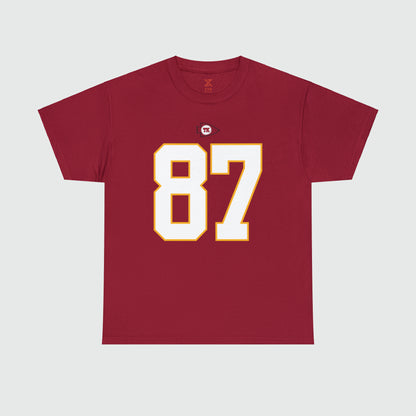 Travis Kelce Jersey Tee Front Cardinal Red