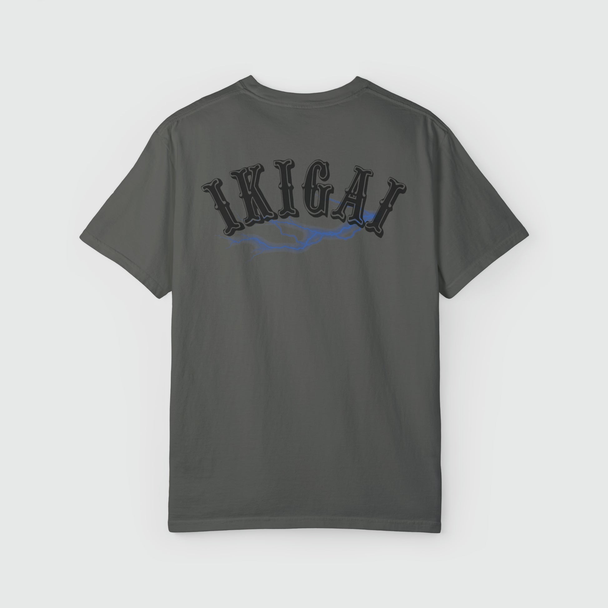 Ikigai Blue Flash Tee Product Pic Back Pepper