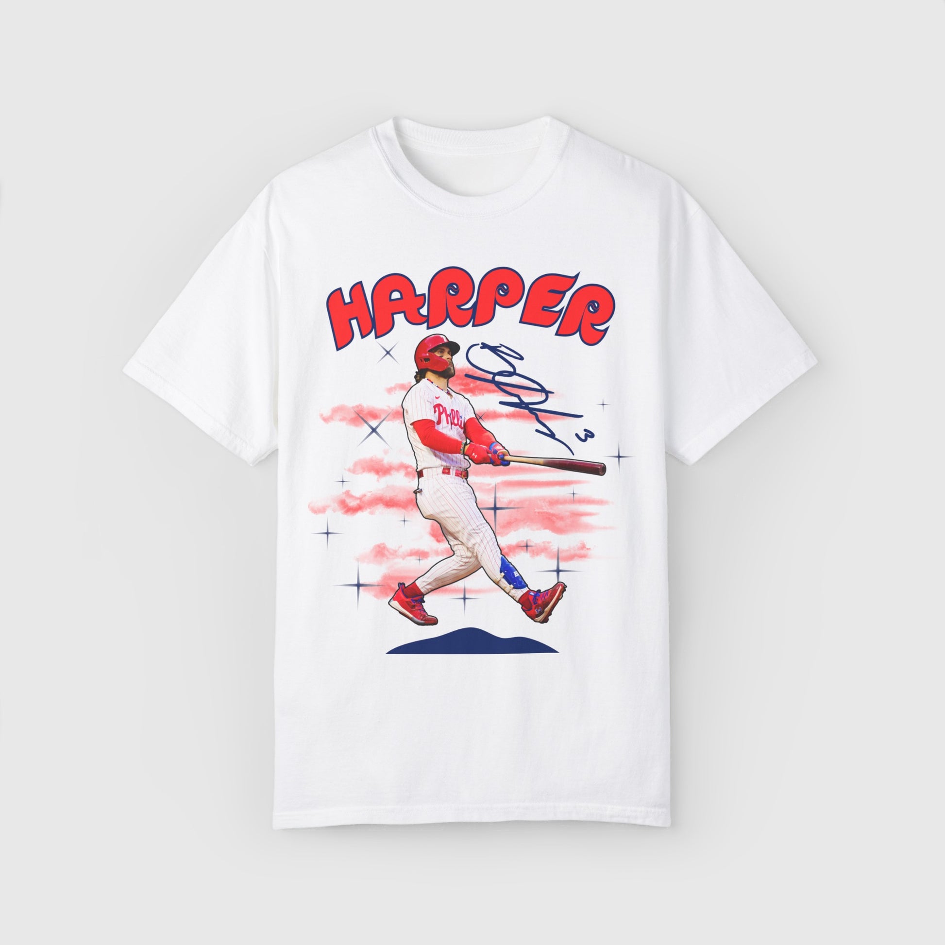 Bryce Harper Signature Tee Product Pic Front White