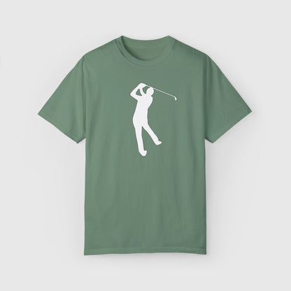 Scottie Scheffler PGA Outline Tee Product Pic Front Light Green