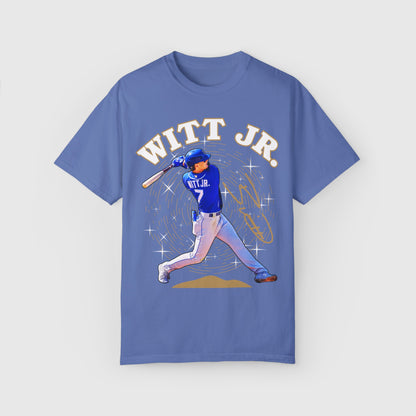 Bobby Witt Jr. Signature Tee Product Pic Front Mystic Blue