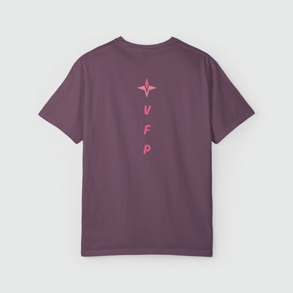 Peak Pump Cover Women's Tee Product Pic Back Berry
