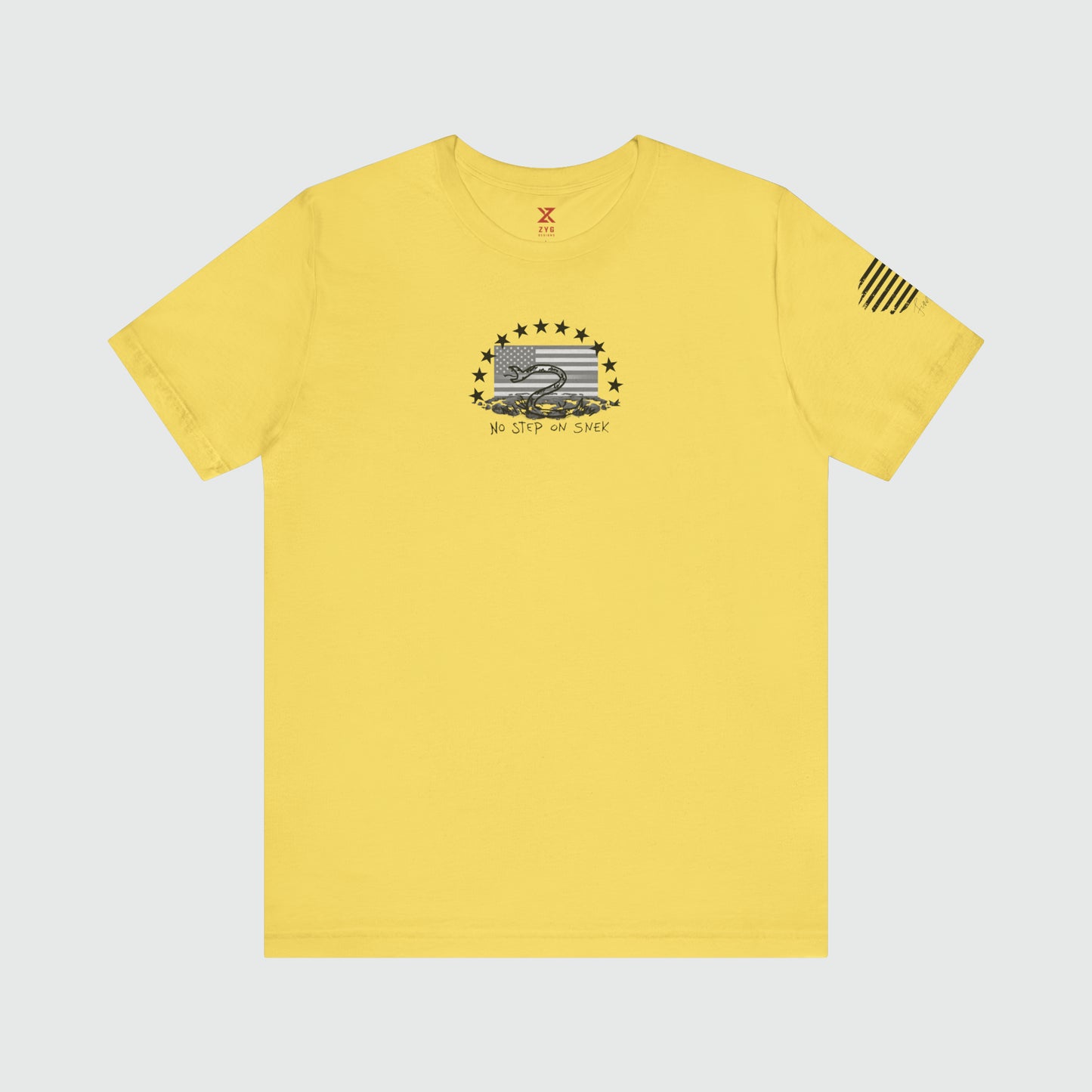 No Step On Snek Tee 2.0 Product Pic Front Yellow