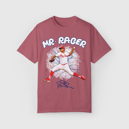 Ranger Suarez Mr. Rager Signature Tee Product Pic Front Crimson