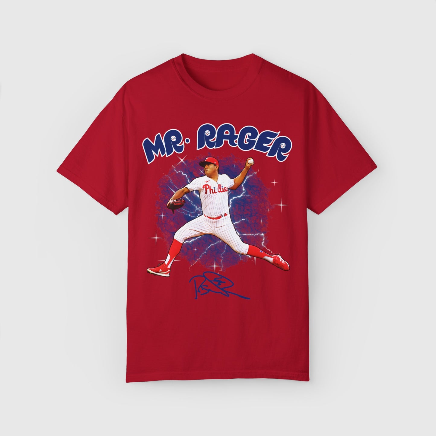 Ranger Suarez Mr. Rager Signature Tee Product Pic Front Red