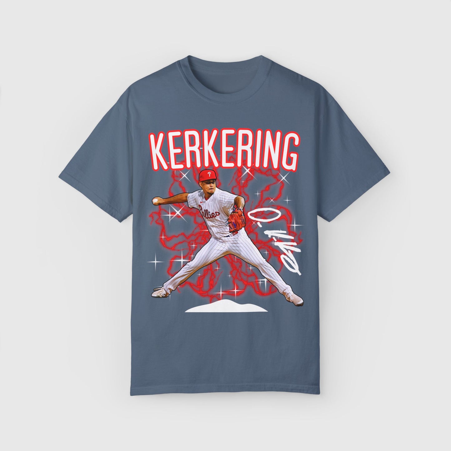 Orion Kerkering Signature Tee Product Pic Blue Jean