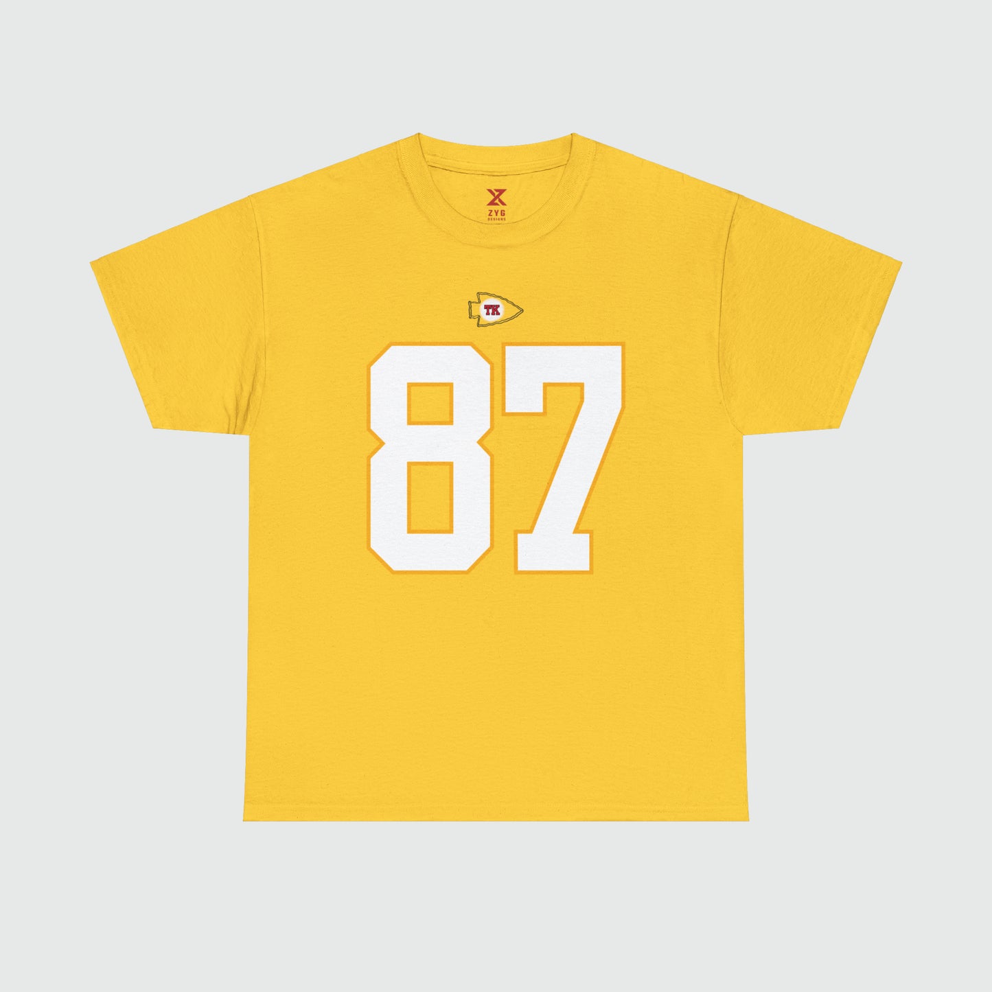 Travis Kelce Jersey Tee Front Daisy