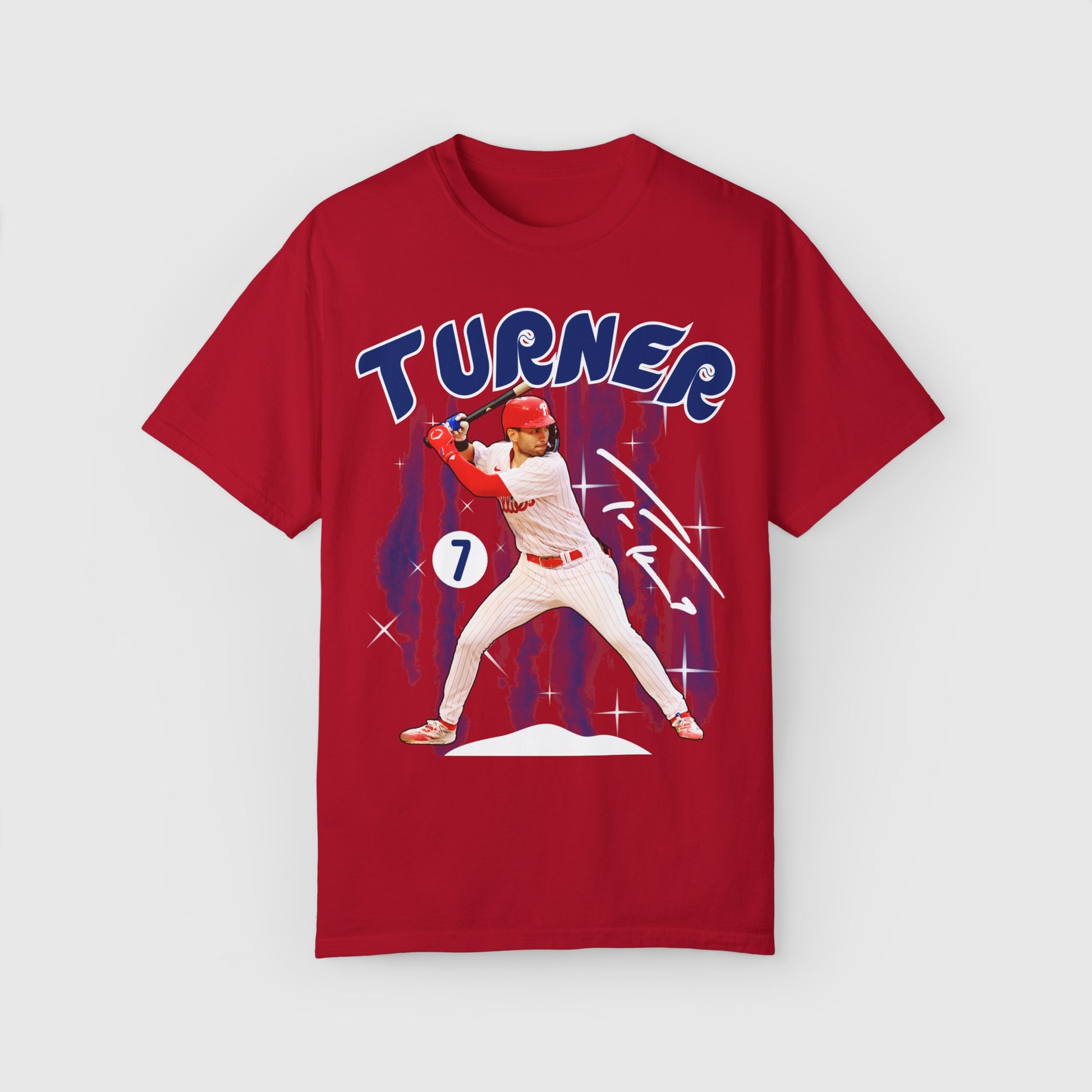 Trea Turner Signature Tee Product Pic Front Red