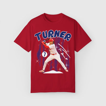 Trea Turner Signature Tee Product Pic Front Red