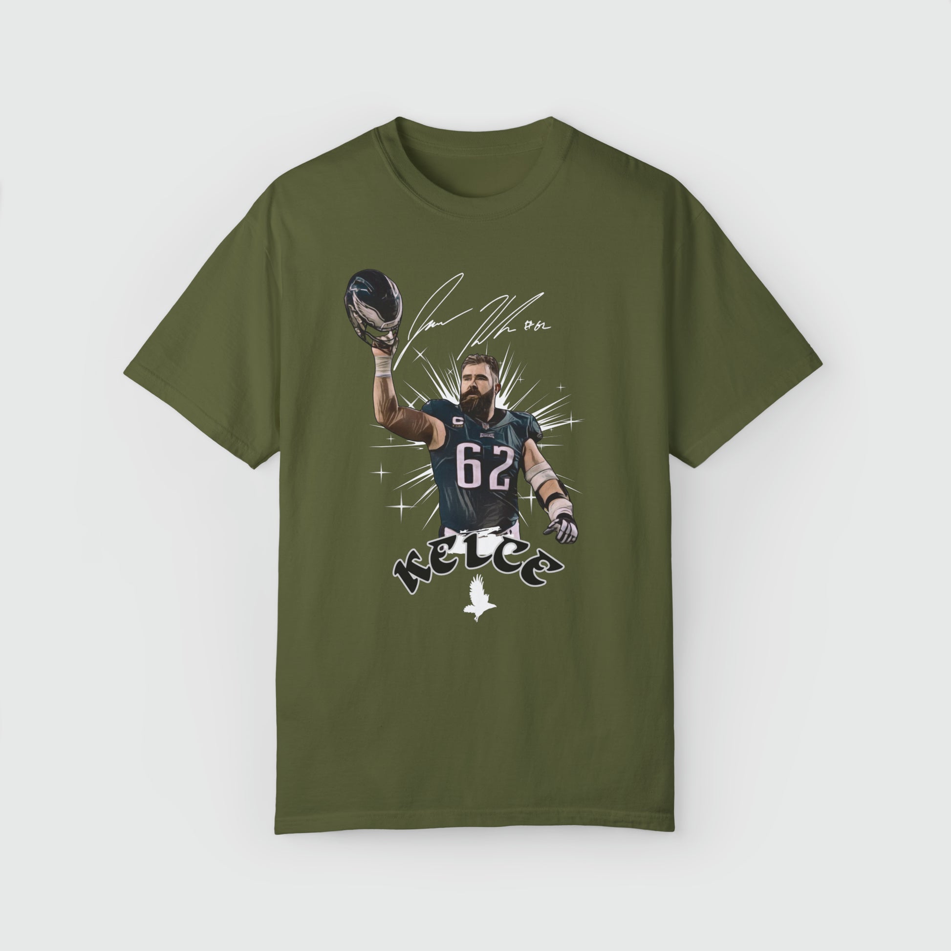 Jason Kelce Signature Ink Art Tee Product Pic Front Hemp