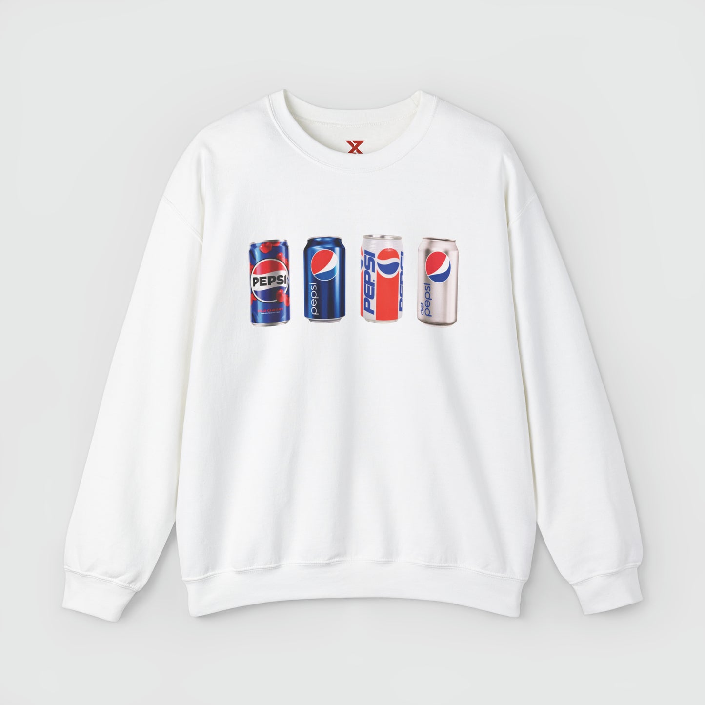 Pepsi Can Vintage Crewneck Product Pic Front White