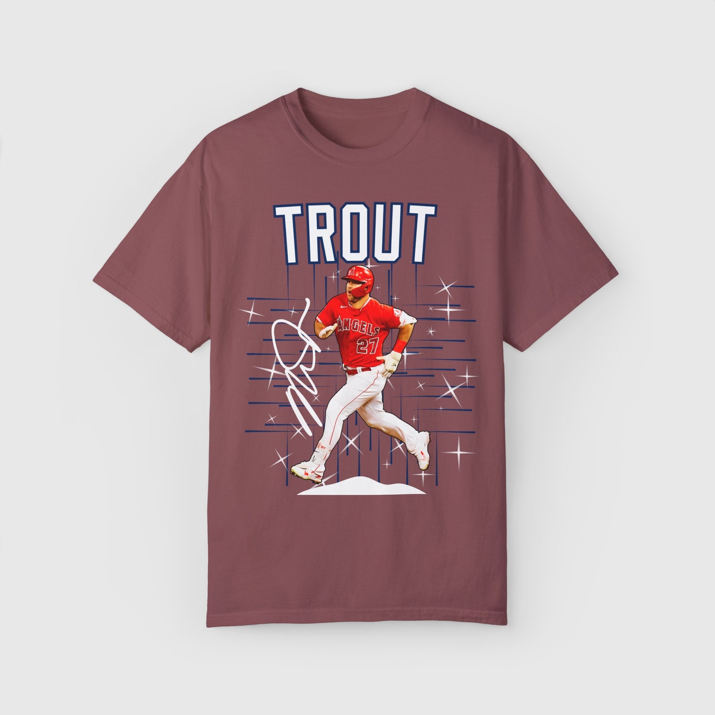 Mike Trout Signature Tee Product Pic Front Brick