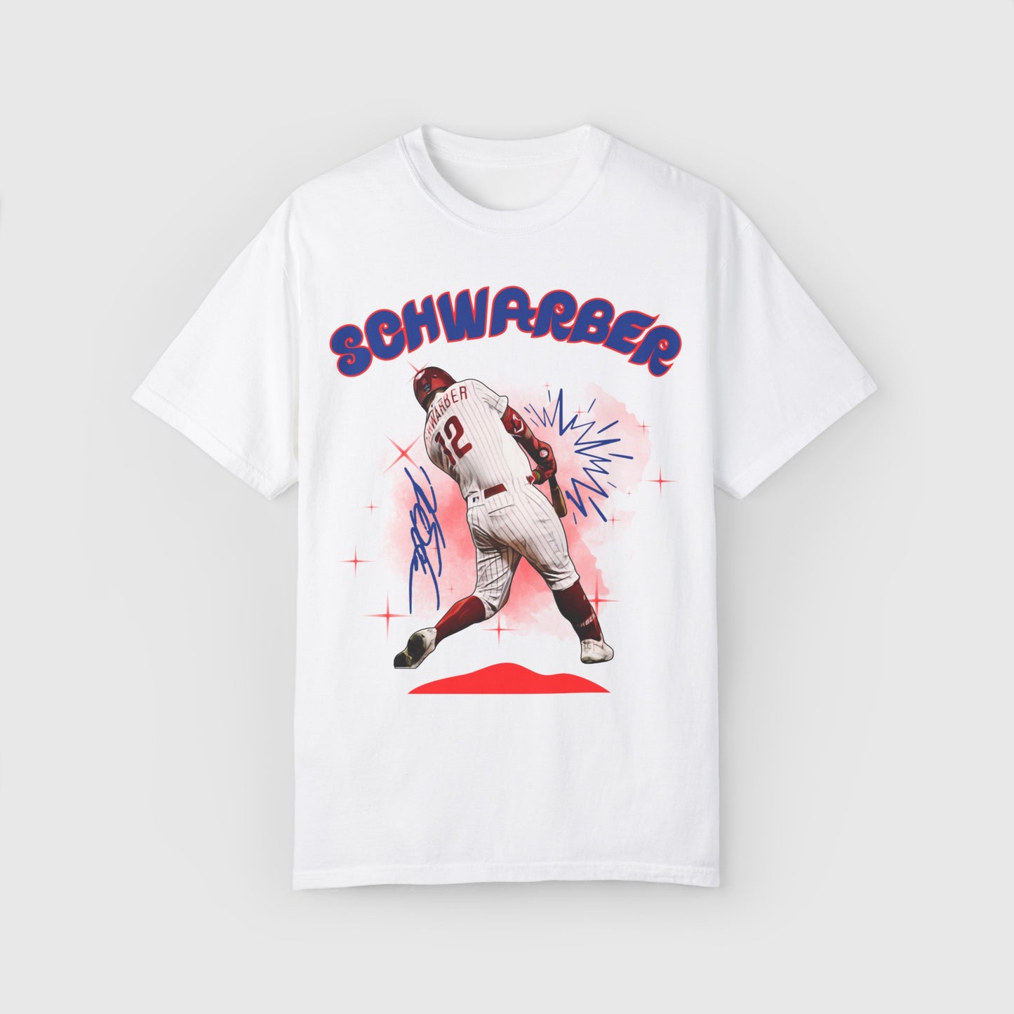 Kyle Schwarber Signature Ink Art Tee Product Pic White