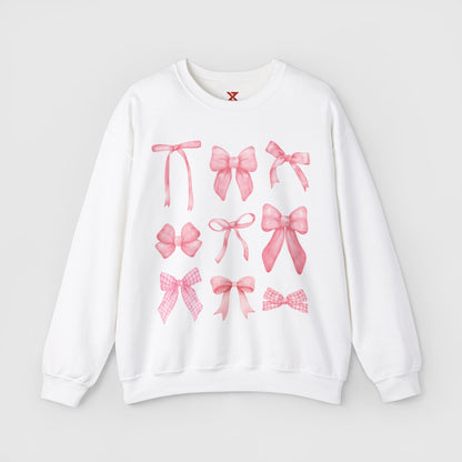 Coquette Pink Bows Crewneck